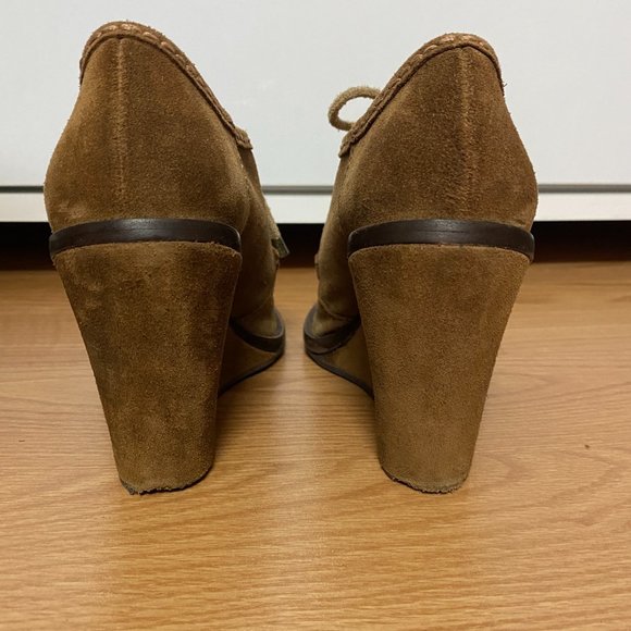 Frye Caroline lace up wedge pump - Picture 6 of 8